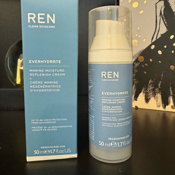 REN Clean Skincare EVERHYDRATE Marine Moisture-Replenish Cream 50mL NEW $44 - Picture 2 of 3